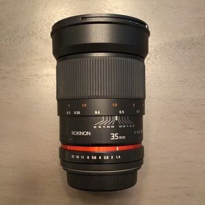 Rokinon camera lens